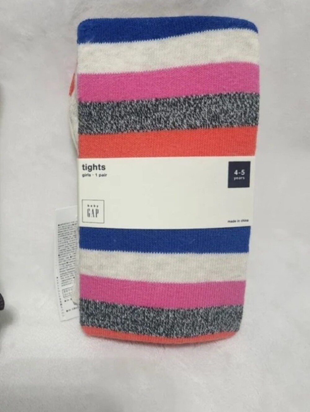 NWT Baby Gap Size 4-5 Striped Tights